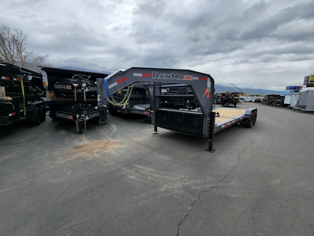 2026 RawMaxx 24' Gooseneck G7X Tilt 14K Equipment