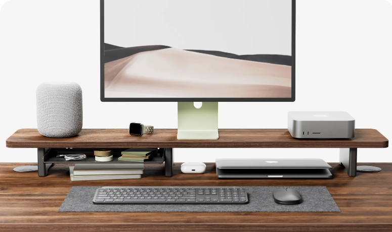 New - Vernal Desk Shelf (47.2" x 9.06" x 4.52") Laminate Brown