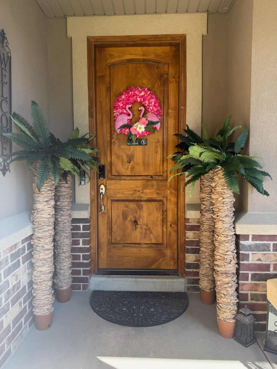 Handmade PALM TREES, Party Decor, Luau, Coconut