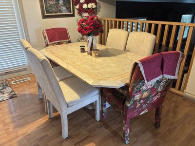 Dining Table Set and Six Chairs