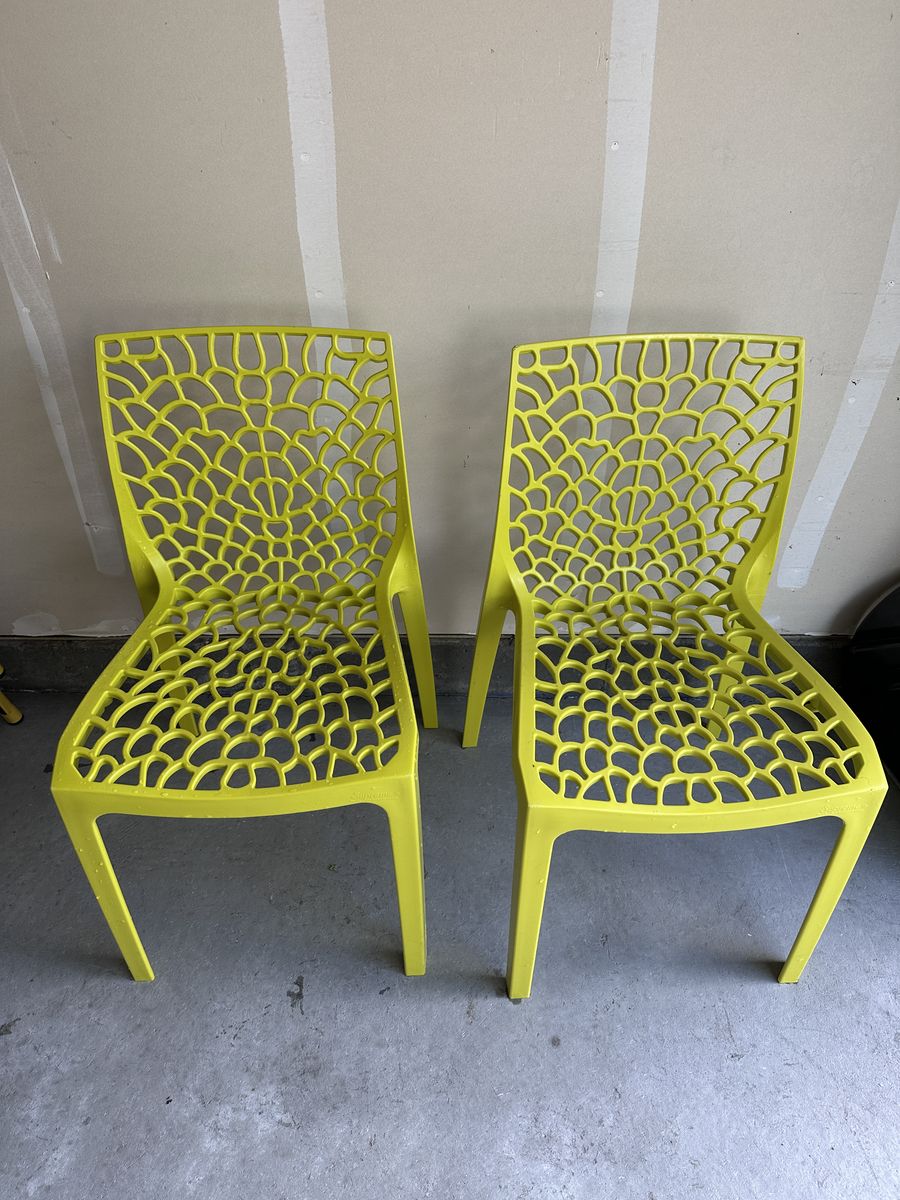 Bright Yellow Patio Chairs