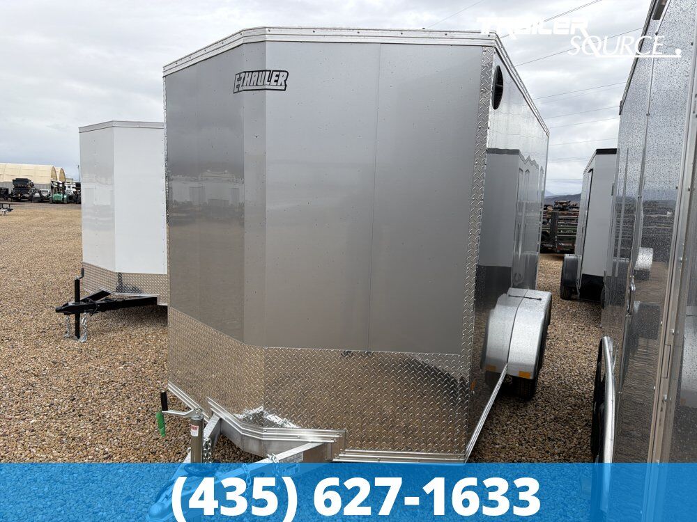 7x14 Alcom Aluminum EZ Hauler XLT Trailer - 7'0" Interior - 7K GVWR - Spare Mount, Spare Tire