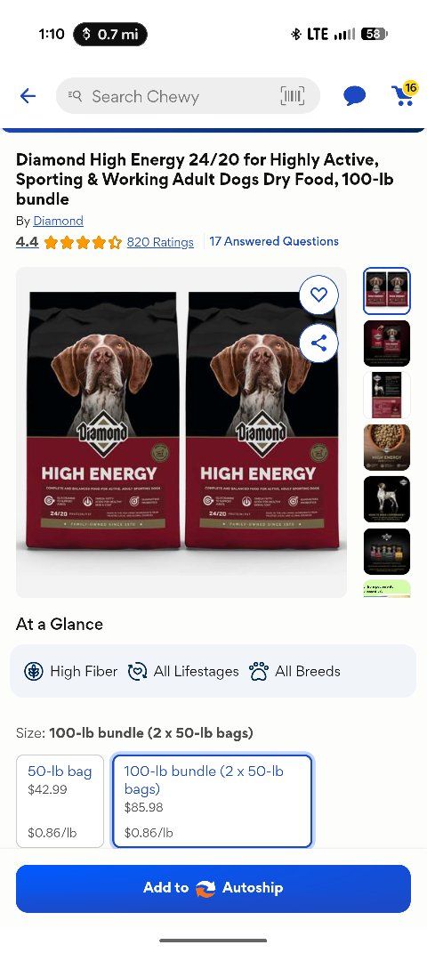 dog food (cane corso)