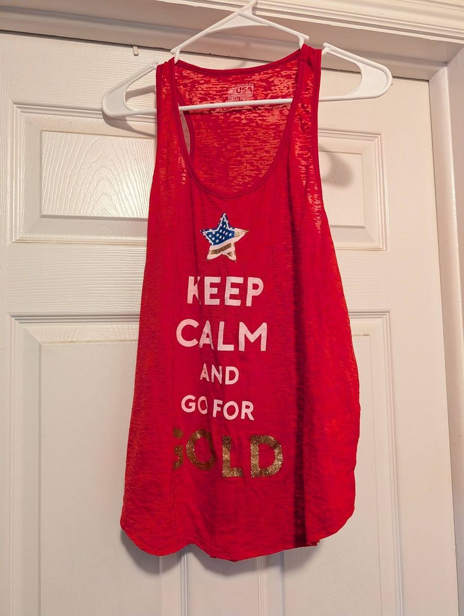 "Keep Calm And Go For the Gold"  Tank Top