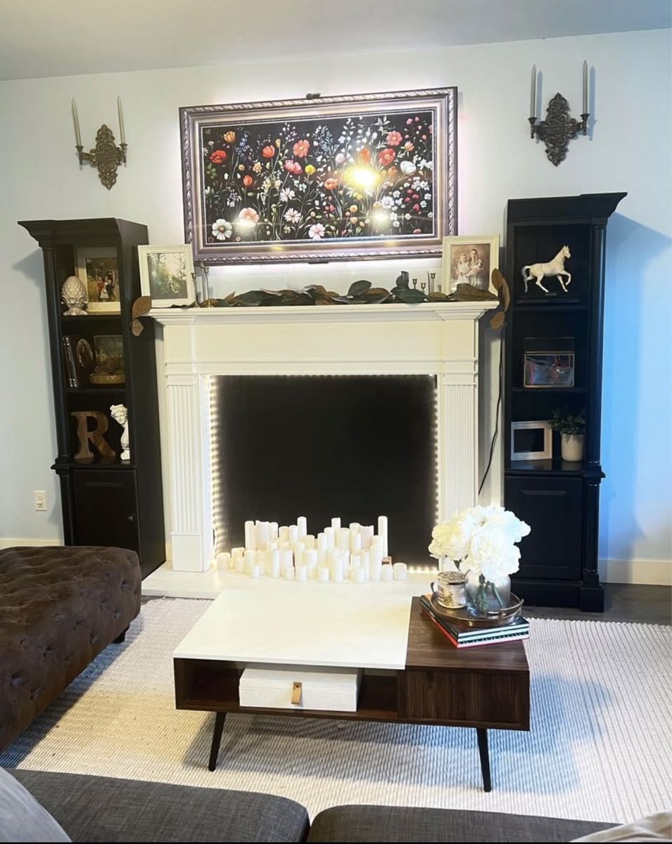 Traditional Black Pier Bookcases/media Towers-Pair