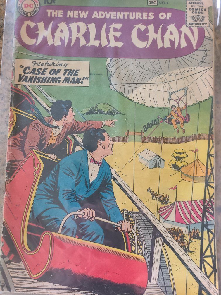 The New Adventures of Charlie Chan #4 DC Comics Dec Vintage Comic Book