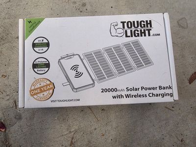 Brand New Tough Light 20,000mAh Solar Power Banks