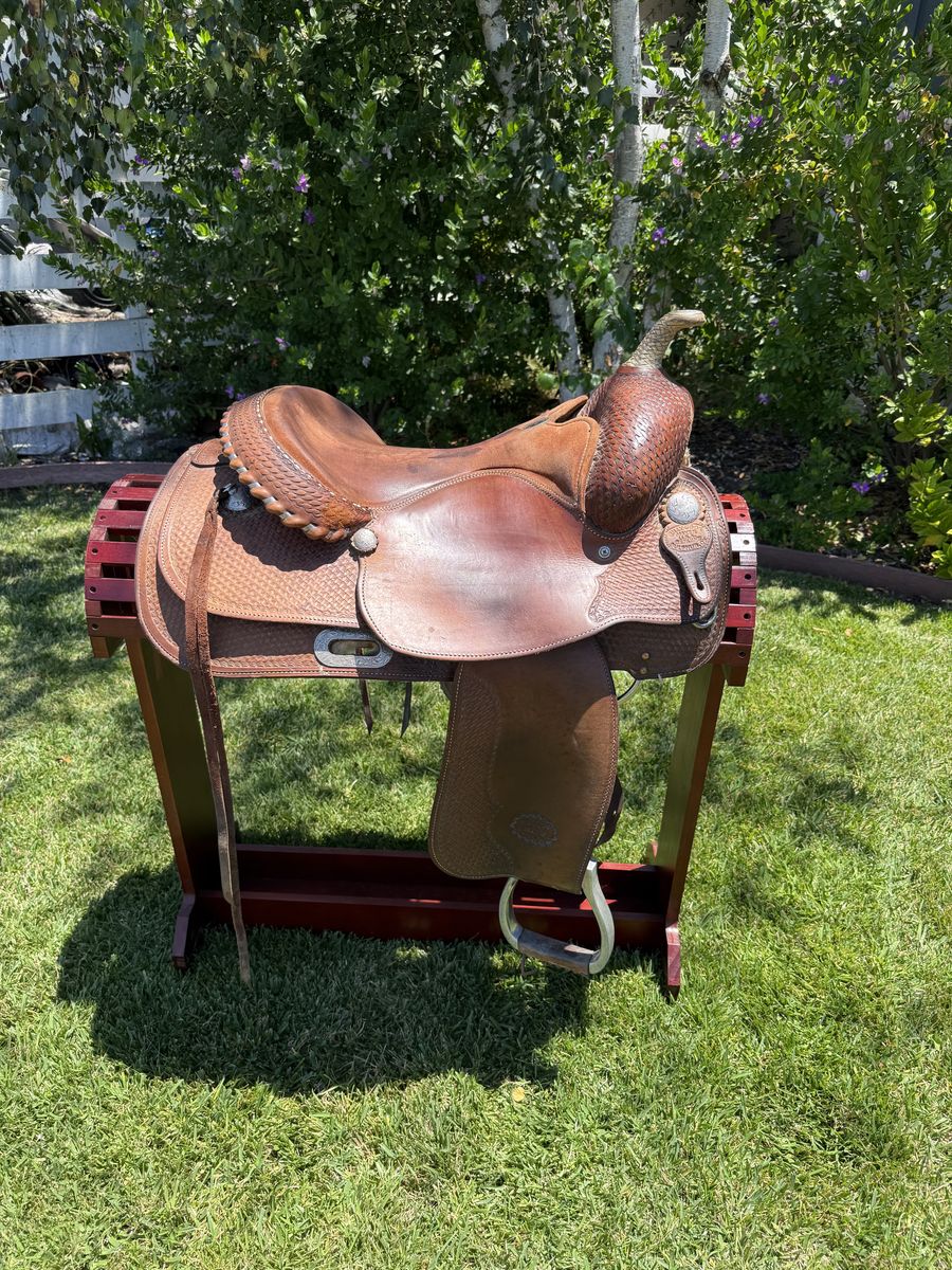 Billy Cook Saddle – Genuine Sulphur, OK Maker – 16” FQHB