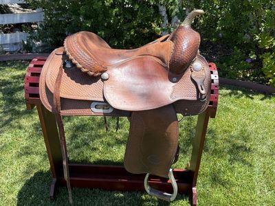 Billy Cook Saddle – Genuine Sulphur, OK Maker – 16” FQHB