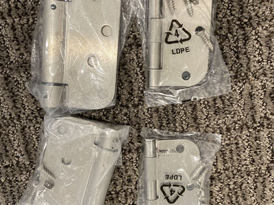 Brushed Nickel Door Hinges