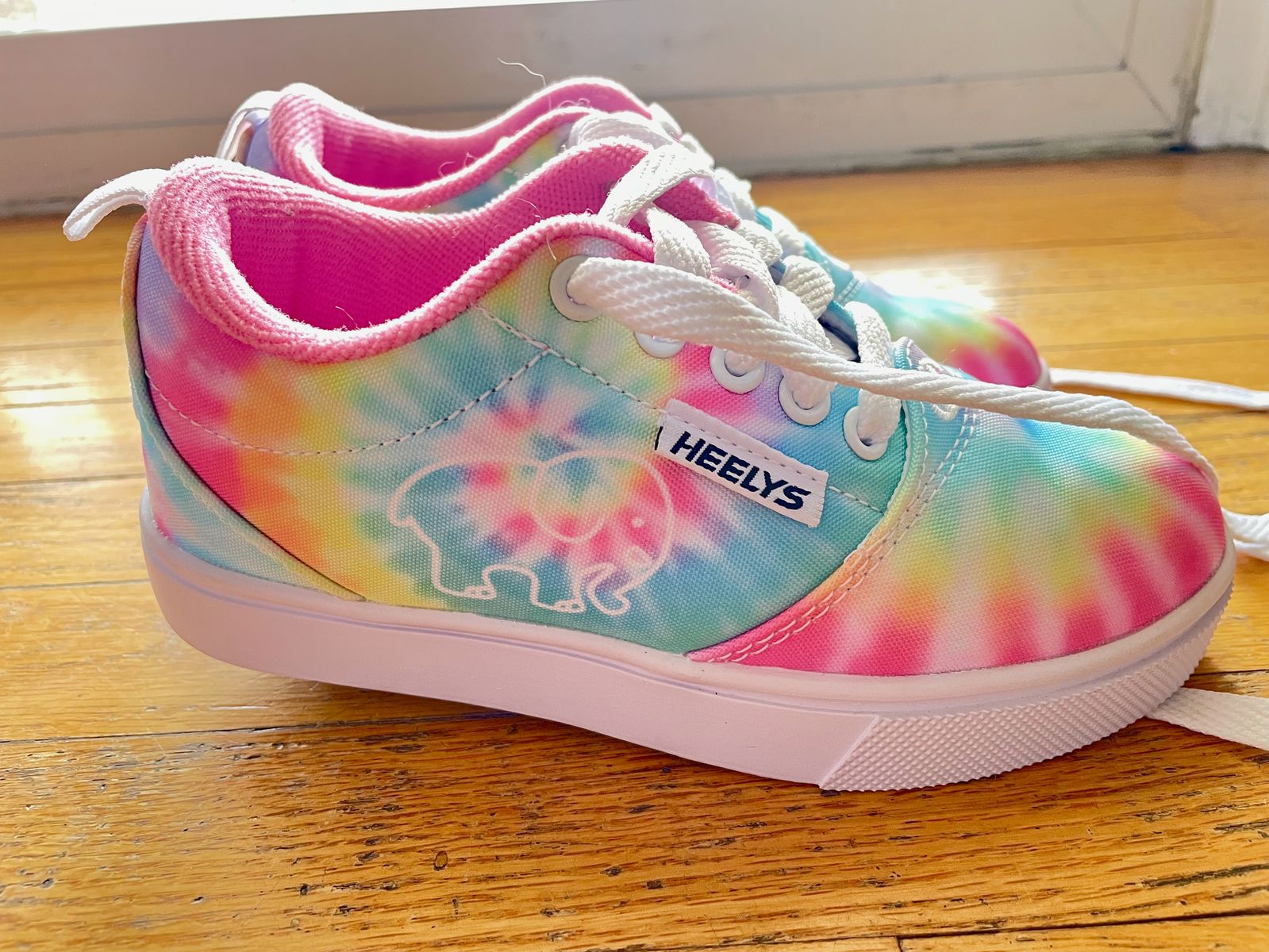 HEELYS Youth Girls Pro 20 Prints Ivory Ella Wheels Skate Sneaker Shoes