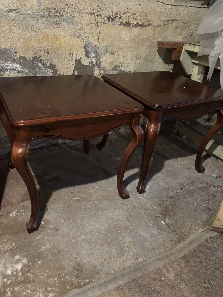 Two wooden side Tables