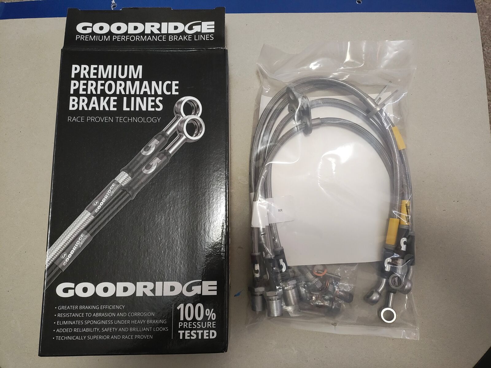 2015 - 2017 Subaru STI Goodridge Stainless Steel Brake Lines 24225