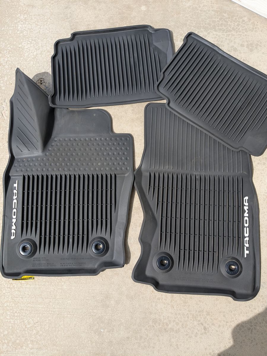 Toyota Tacoma All Weather Floor Mats – 2025 4th Gen New OEM