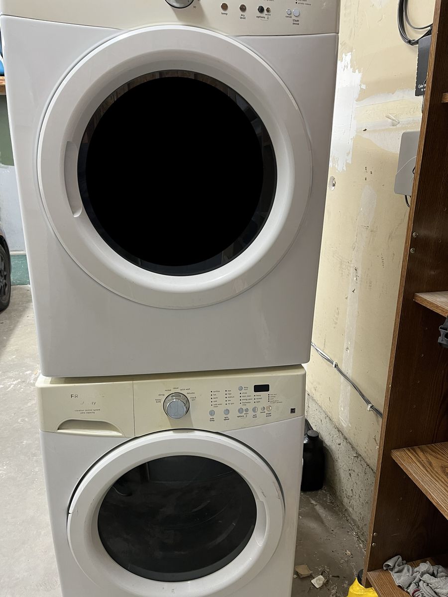 Working Stackable Washer and Dryer
