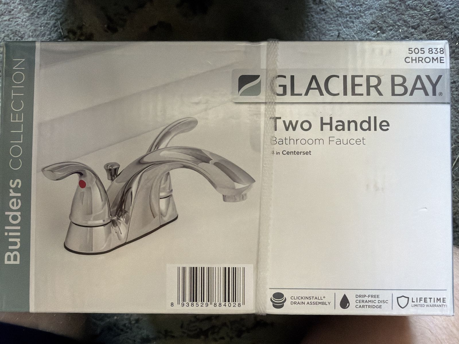 Glacier bay two handle chrome bathroom faucet