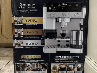 Ninja Luxe Café Premier Series 3-in-1 Espresso Drip Coffee Cold Brew Maker