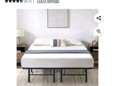 New Zinus Night Therapy Reinforced SmartBase® 14” Platform Bed Frame/Mattress Foundation