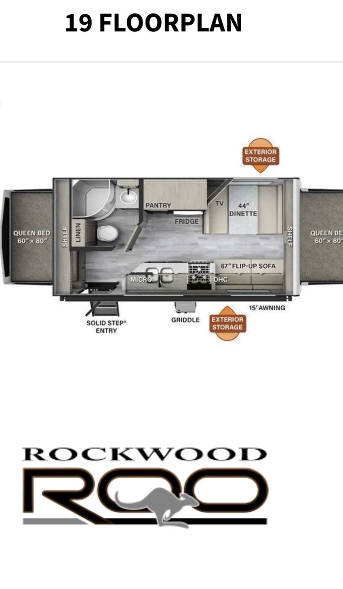 Lightweight Rockwood Roo 19 For Sale