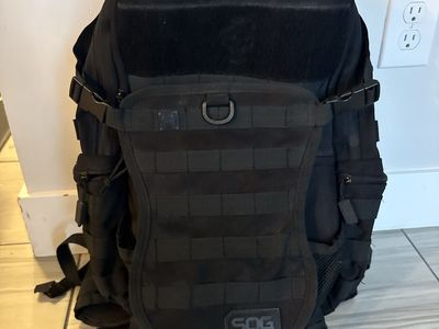 SOG Ninja Tactical Day Pack - Black, MOLLE Compatible Backpack for Everyday Carry & Outdoors