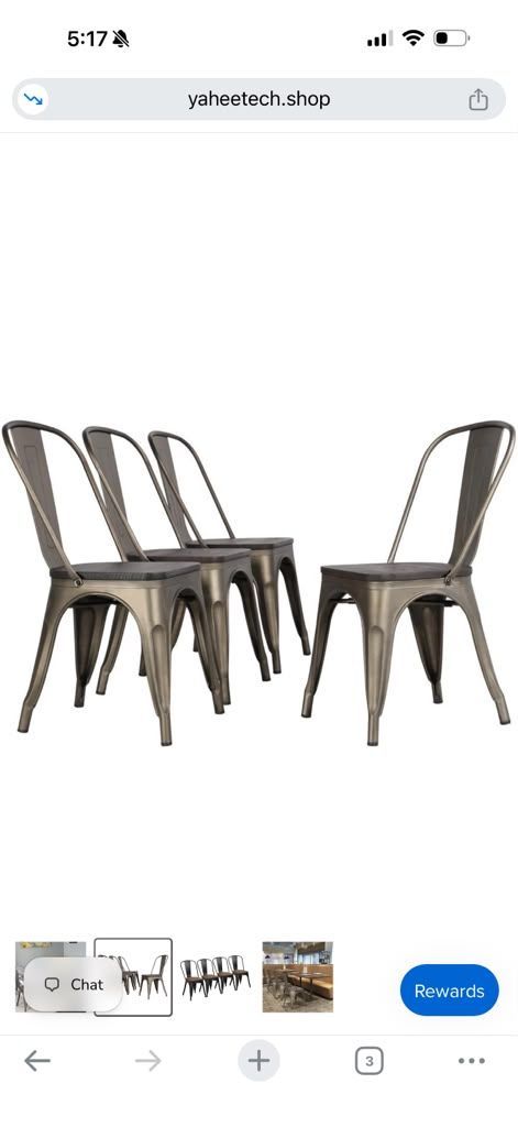 Set of 4 dining chairs
