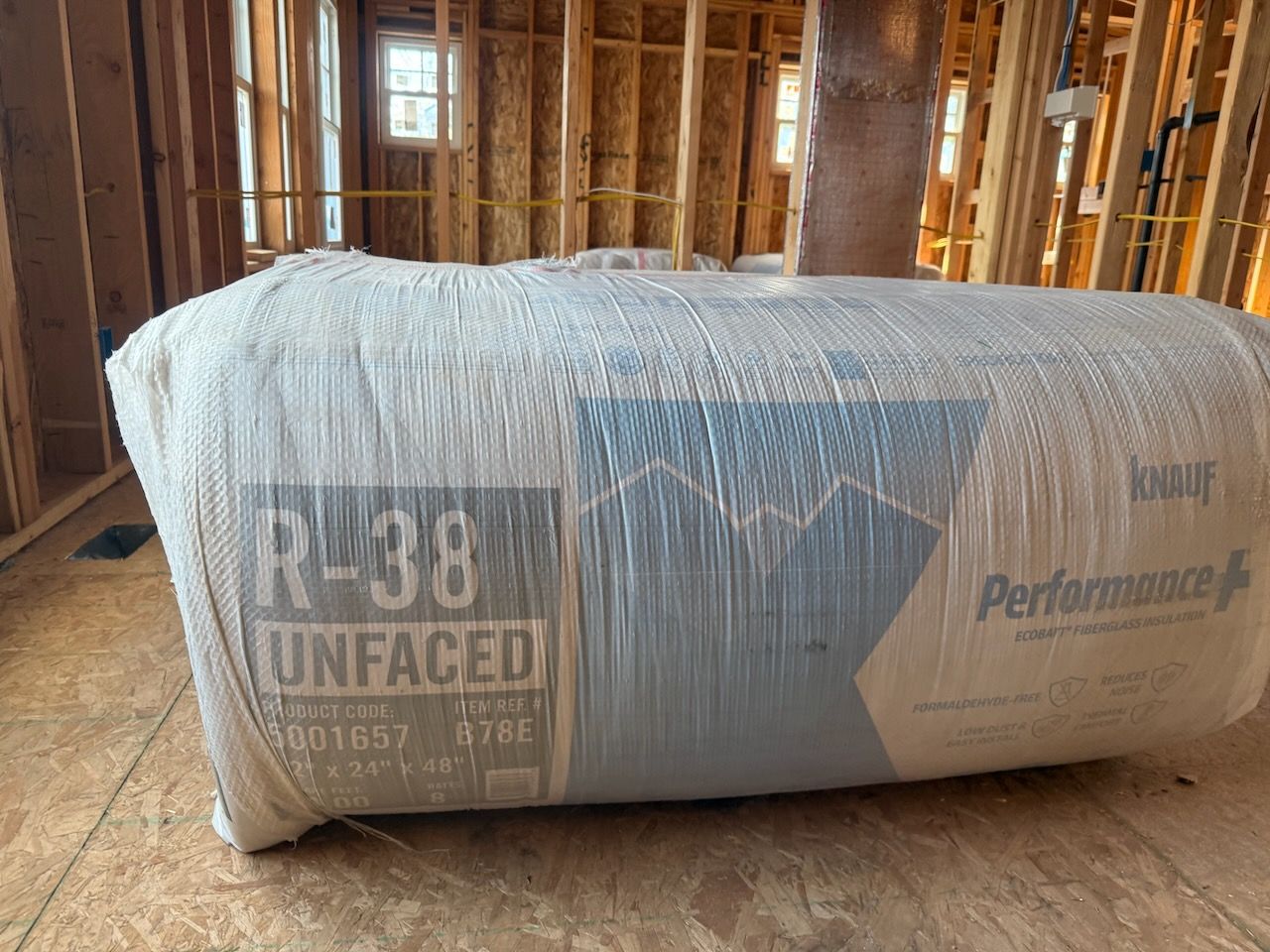 R-38 Unfaced Insulation - 5 Bags, 320 sq ft