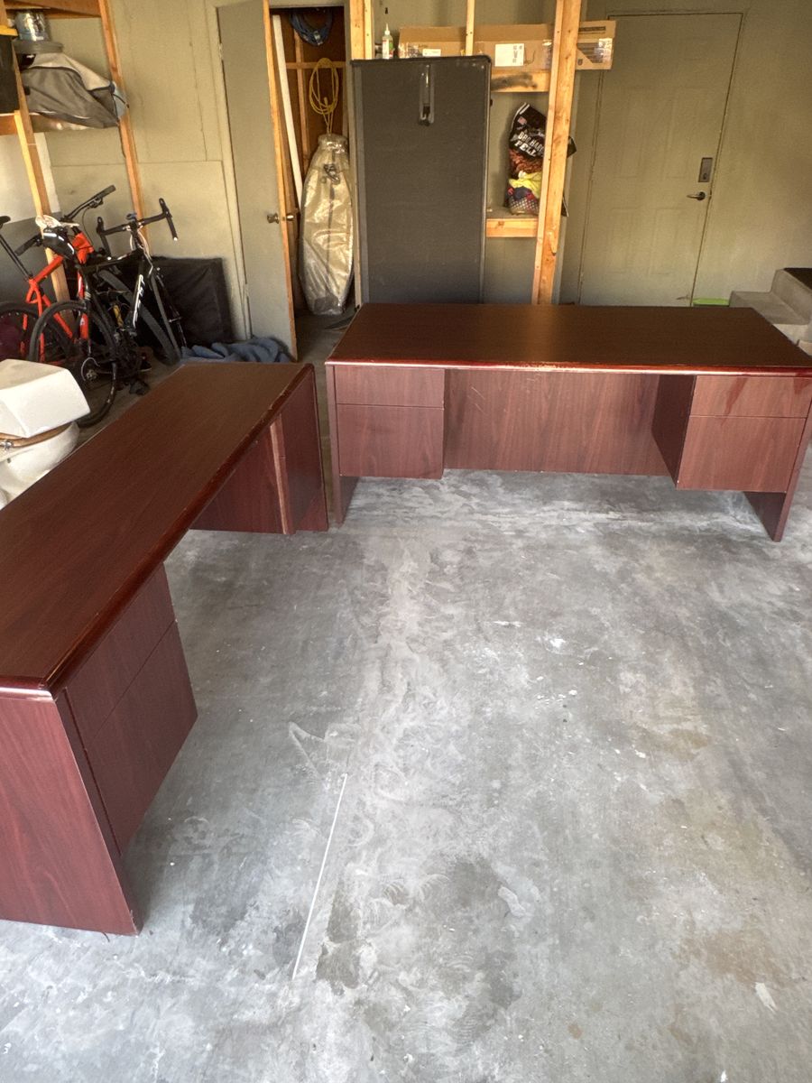 Desk Pair + whiteboard