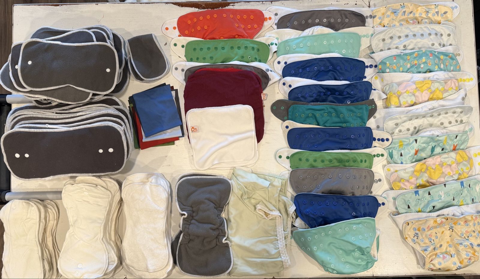 Lil Helper Cloth Diaper Lot – 22 Covers, Inserts & Accessories – Retail $1,000+