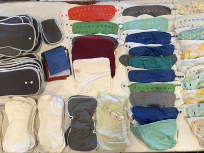 Lil Helper Cloth Diaper Lot – 22 Covers, Inserts & Accessories – Retail $1,000+