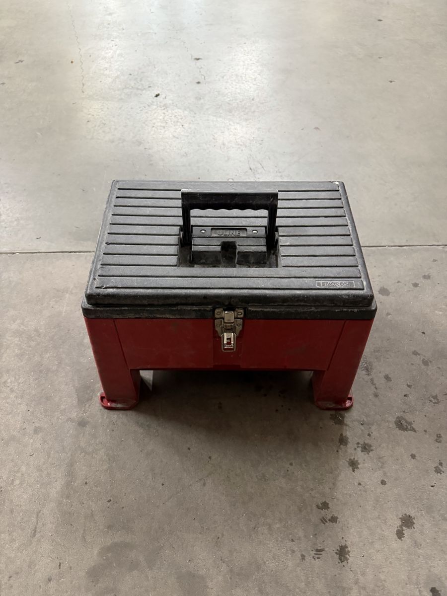 Uline/Stack-On Step Stool Tool Box