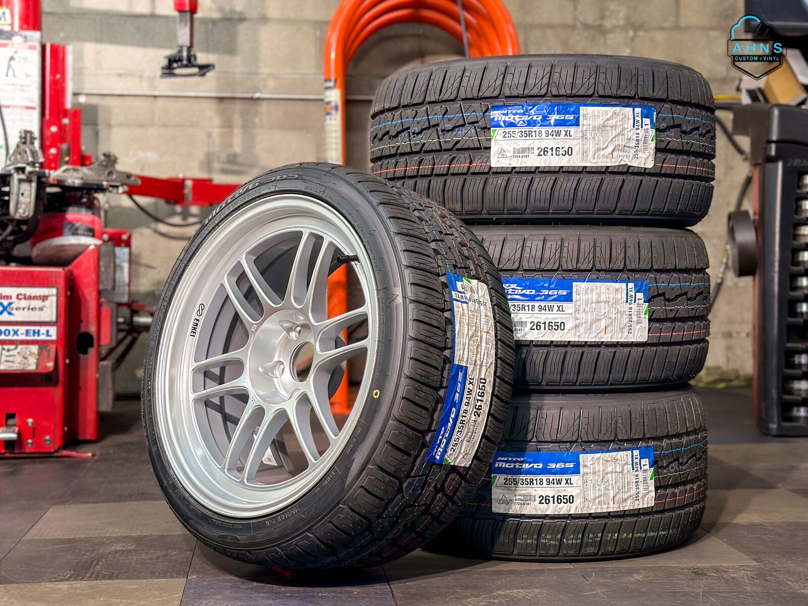 Enkei RPF1 Package | 255 35 18 Nitto A/S | 18x9.5 +15 5x114.3 | 60,000 Mileage | Brand New | STI | EVO | Honda | Rim