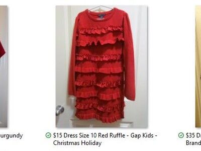 Size 10-12 Girl's Church Christmas Holiday Dresses and Dress Shirt/Top ~ Wedding Flower Girl