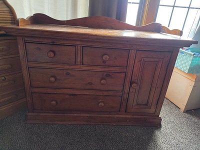 Solid Wood Baby Furniture Set – Changing & Armoire