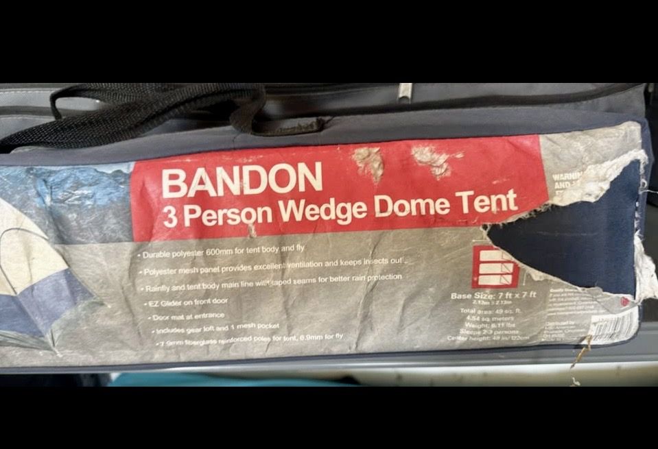 Glacier’s Edge Bandon 3-Person Dome Tent