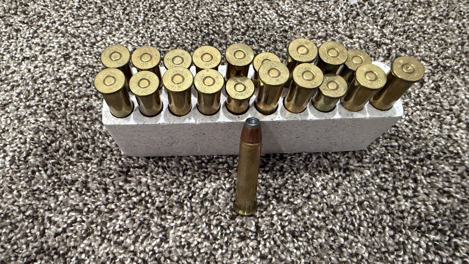 19 rounds of 45-70 ammo.