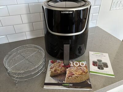 GoWISE USA 7 Qt Electric Air Fryer with Dehydrator & 3 Stackable Racks - Great Condition!