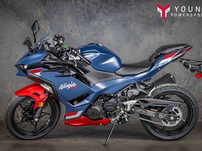 2026 Kawasaki Ninja® 500 ABS Metallic Matte Twilight Blue