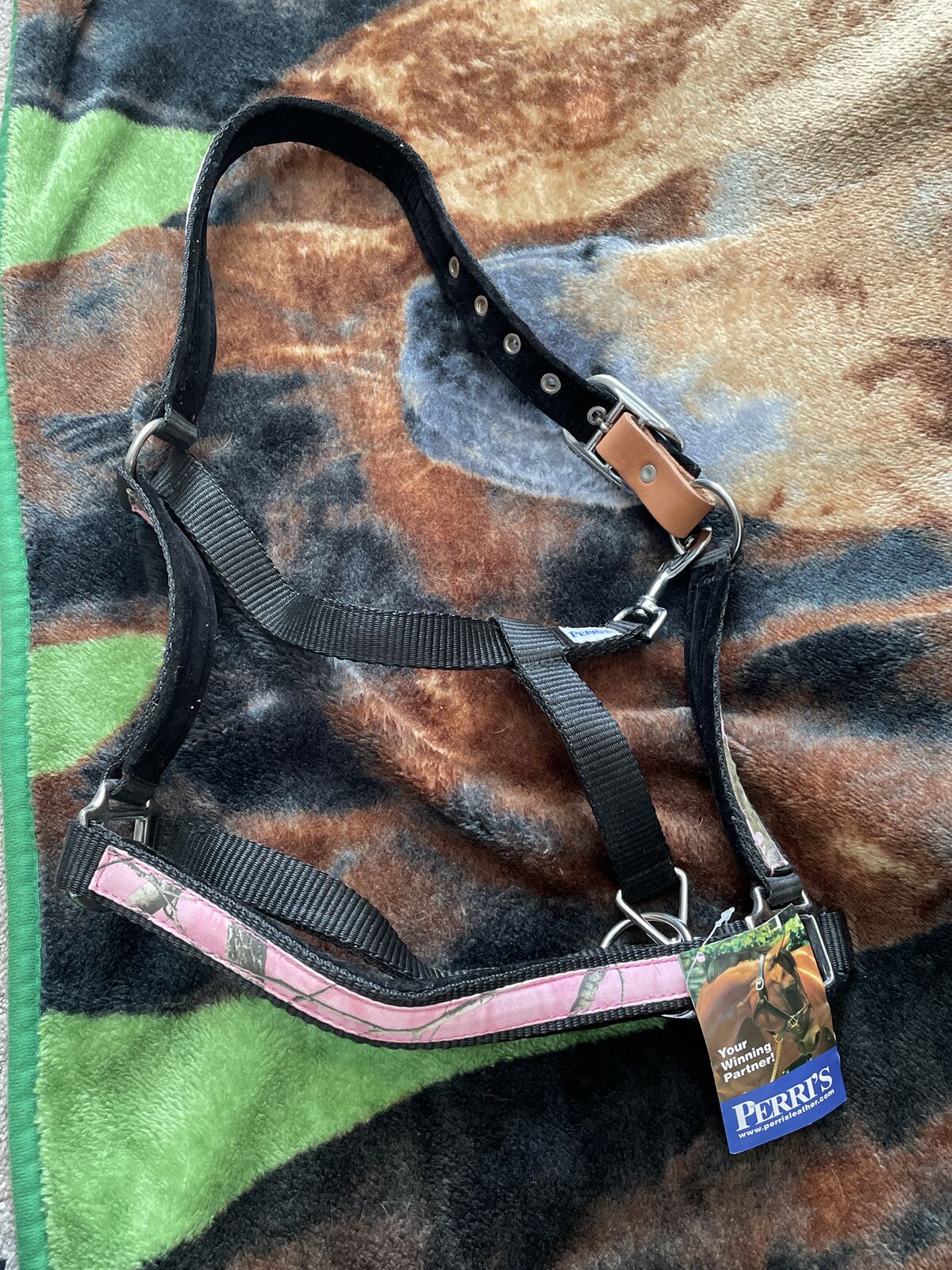 Pink Camo Horse Halter