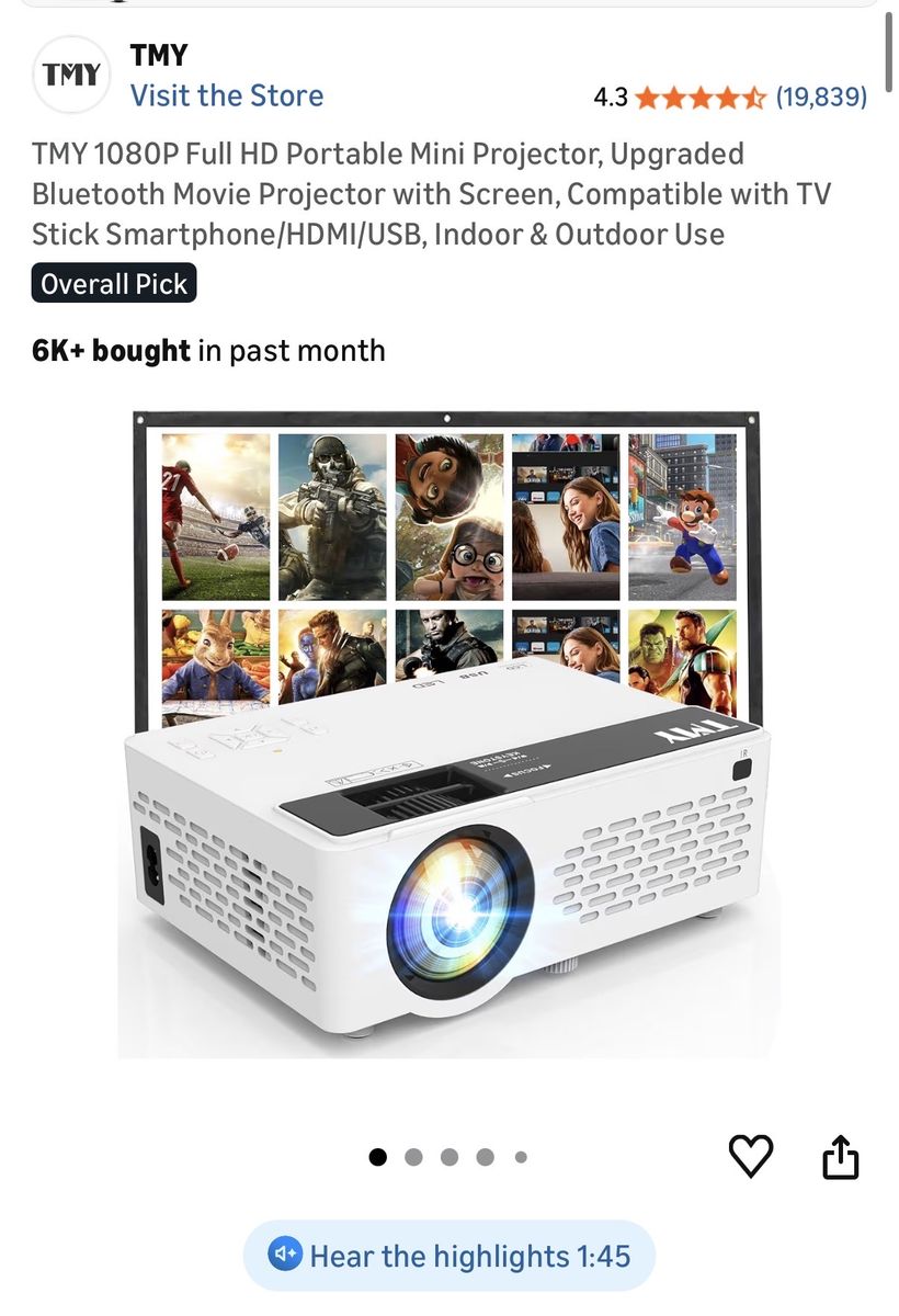 Tmy MinI Projector