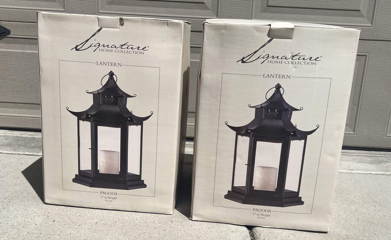 Pair of lanterns brand new