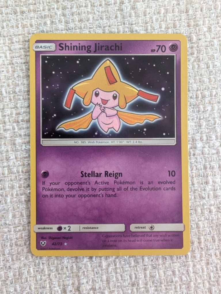 Pokémon Shining Jorachi - Holo Rare Card Shining Legends Series 42/73
