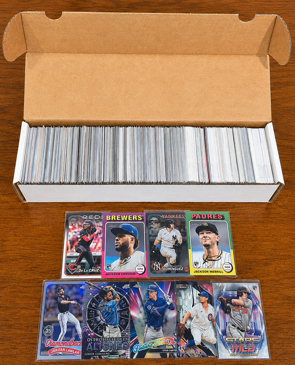 500+ Baseball Card Lot Topps Bowman Rookies RC Refractors Parallels Stars