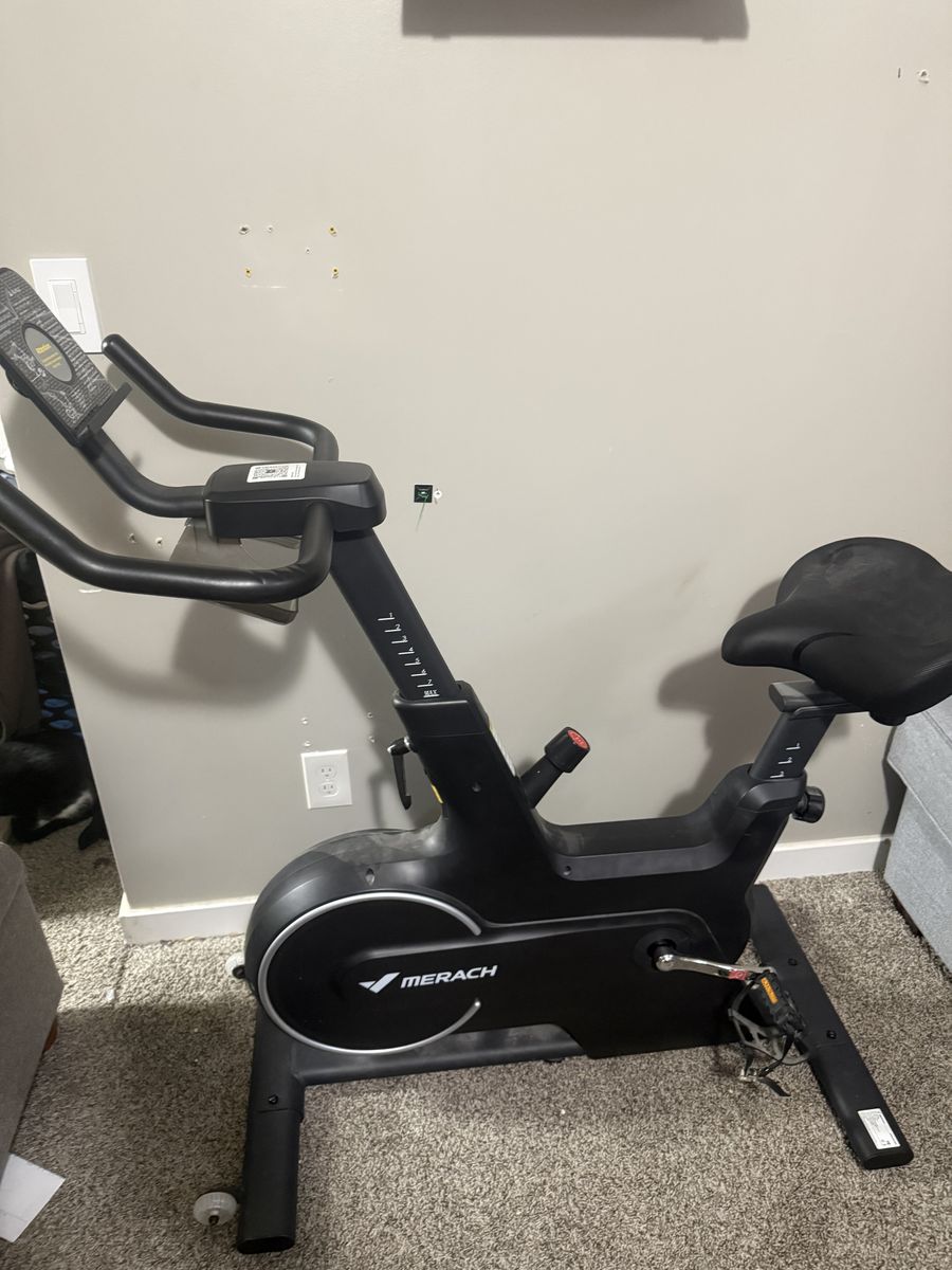 Merach stationary bike with upgraded seat