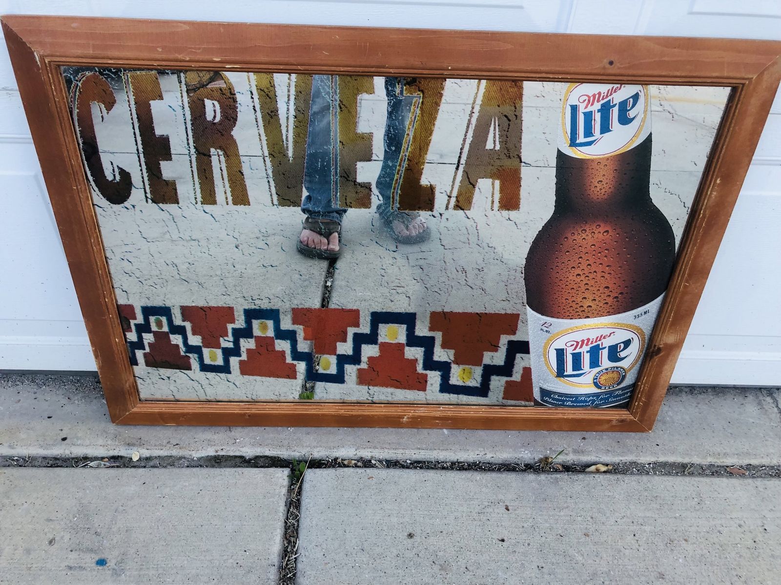 Beer memorabilia mirror