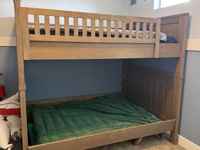 Restoration Hardware Full-Over-Full Bunk Bed - Sturdy Wood Construction