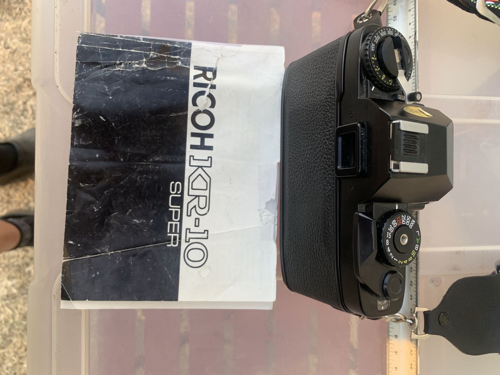 Ricoh KR-10 Super 35mm SLR Film Camera Body with Manual, and Strap