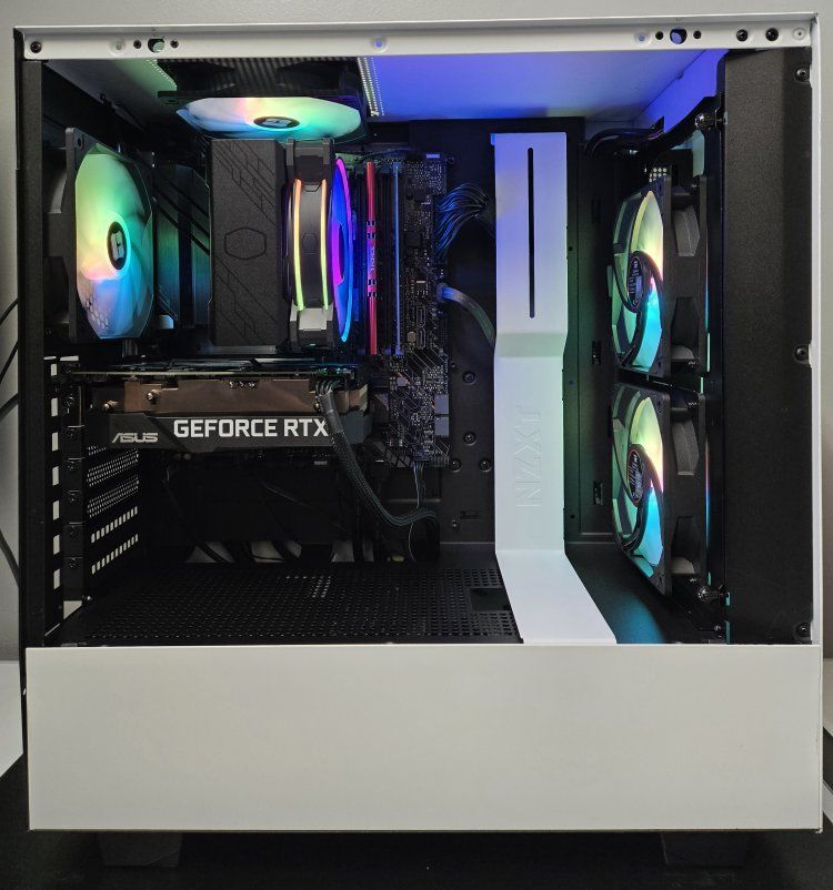 Balanced 1080p Gaming PC – RTX 3050 8GB, i3‑10100F, 16GB RAM, 1.5TB Storage, WiFi 6E, RGB Lighting, Brand New Fans & Cooler