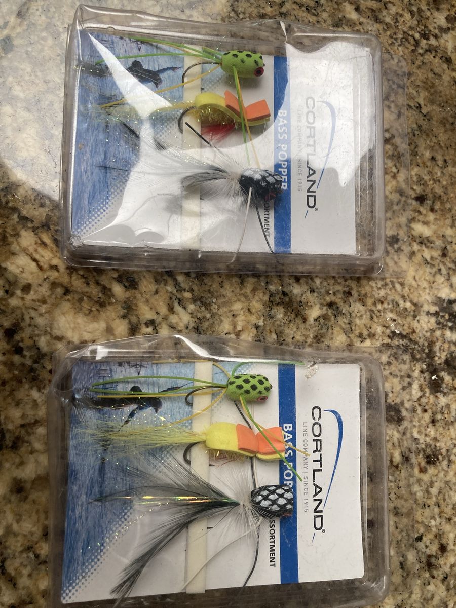 CORTLAND Bass Popper Assortment Fishing Lures (2-Pack) - New in Package