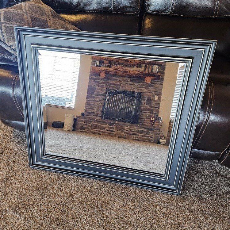 Large Black Mirror Excellent condition/heavy duty