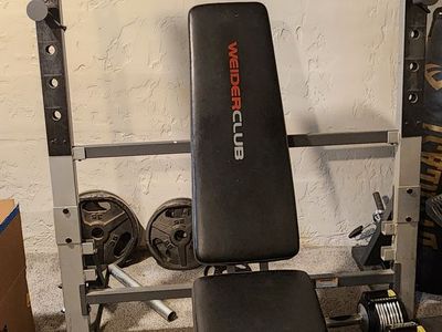 Adjustable Weight Bench Rack - Weider Club - NO Weights or Bar
